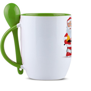 Mug Sendok santa klaus dan hadiah