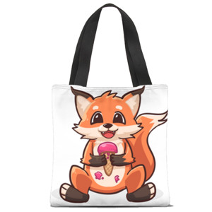 Tas Tote Fullprint cute fox