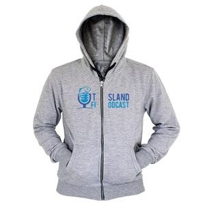 Hoodie Zipper The Island Fish Podcast - 3