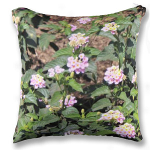 Bantal Purple Flowers 1
