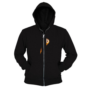 Hoodie Zipper Fireball Up