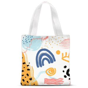 Tas Tote Fullprint Totebag DOODLE