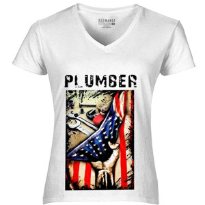 Kaos Plumber American Flag - 2