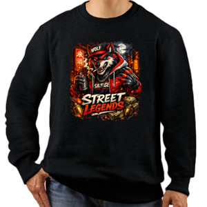 Jaket Sweater Street Legends Wolf