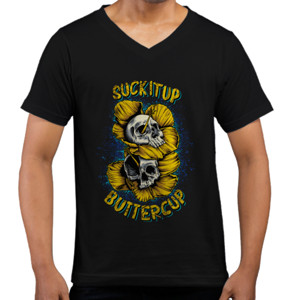 Kaos  Tengkorak Bunga