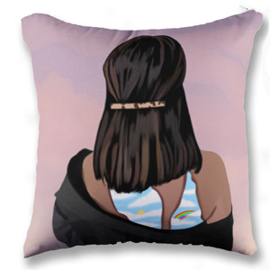 Bantal Women with Scar - Fullprint Square Pillow