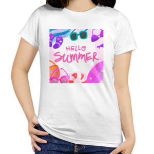 Kaos Hello summer (custom)