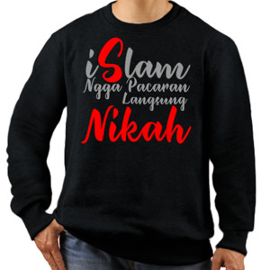 Jaket Sweater islam ngga pacaran langsung nikah