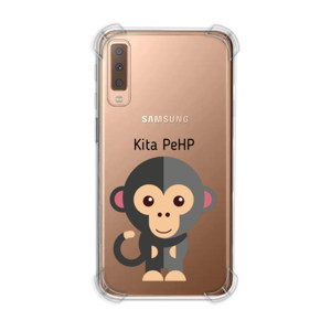 Casing HP Softcase Anticrack HP Samsung A7-2018 Dengan Nama 