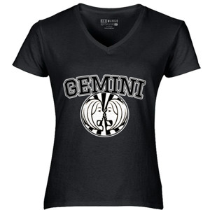 Kaos Zodiak Gemini Hitam