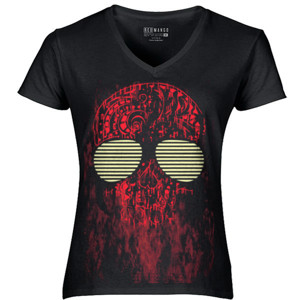 Kaos SKULL WITH GLASSES