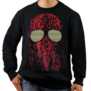 Jaket Sweater SKULL WITH GLASSES