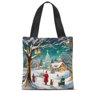 Tas Tote Fullprint Taman natal