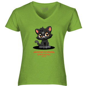 Kaos cute but still predator for woman