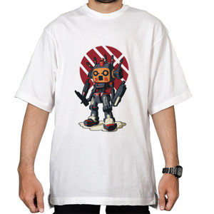 Kaos Oversize INTROVERT ROBOT JAPANESE STYLE