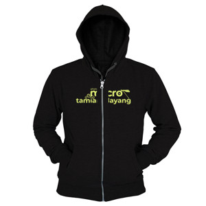 Hoodie Zipper Fotografer macro tamiang layang kuning