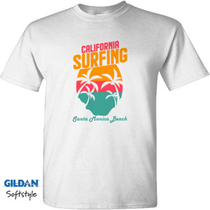 Kaos Pantai California Surfing