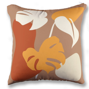 Bantal Abstract Organic Leaves