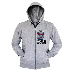 Hoodie Zipper Badak Maskulin