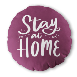 Bantal Bulat Stay At Home