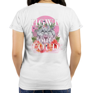 Kaos Howl Out Loud, Wolf on pink moon