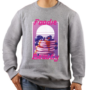 Jaket Sweater Cute Retro Classic 90s Vaporwave Pancake - Foodie 