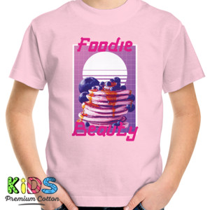Kaos Cute Retro Classic 90s Vaporwave Pancake - Foodie 