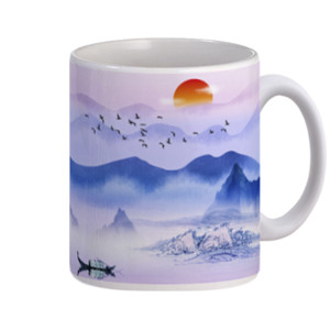 Mug Lukisan Pemandangan Alam