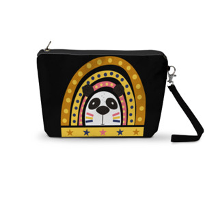 Pouch Trapesium Panda Stars