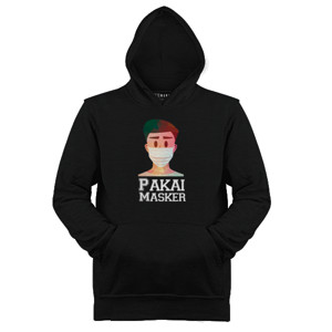 Jaket Hoodie Kaos Pakai Masker
