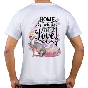 Kaos  Home is Where the Love is - kucing