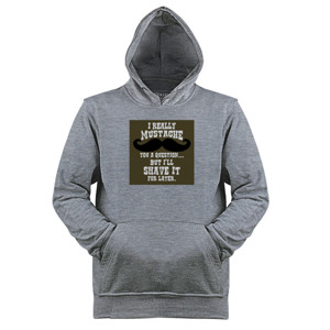 Jaket Hoodie Mustache
