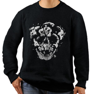 Jaket Sweater Skull Crack