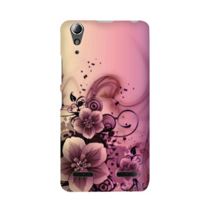 case absrak pink bunga Casing HP