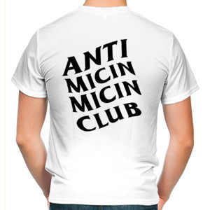 Kaos Anti Micin - Black Font