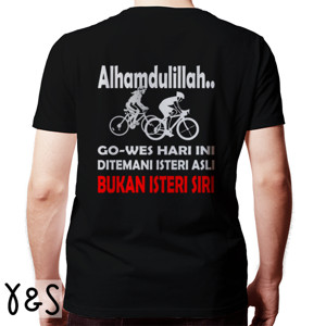 Kaos Kaos Sepeda Pencinta Gowes Design Belakang