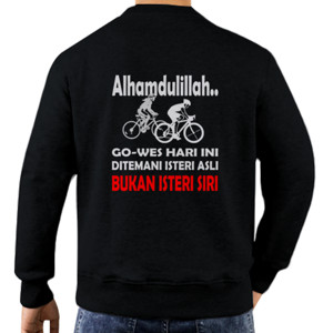 Jaket Sweater Kaos Sepeda Pencinta Gowes Design Belakang