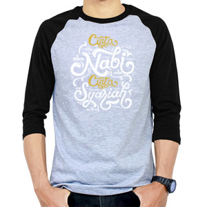 Kaos Raglan Sweater Cinta Nabi Cinta Islam