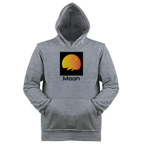 Jaket Hoodie Moon Tshert -  design simpel 