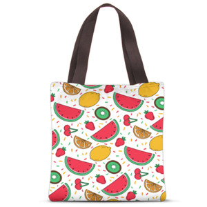 Tas Tote Fullprint FRUITS