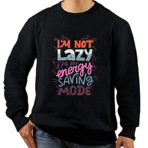 Jaket Sweater Sweater Pria Katun I'm Not Lazy