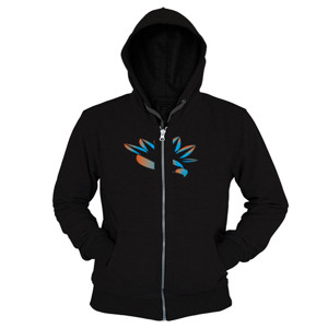 Hoodie Zipper Kaos Bergambar Burung