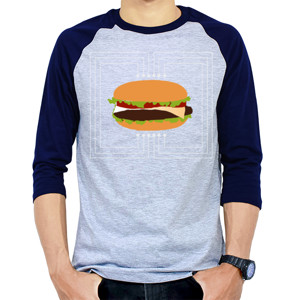 Kaos Raglan Burger