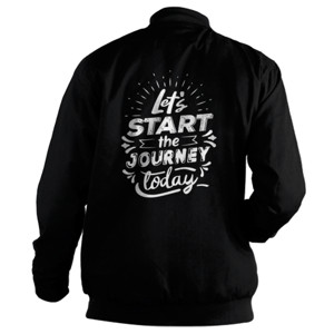 Jaket Bomber Lets start journey PH1M