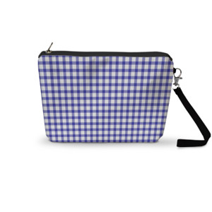 Pouch Trapesium Azuli Gingham Pouch