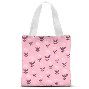 Tas Tote Fullprint leaf 3