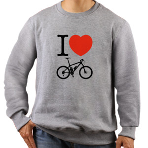 Jaket Sweater I Love Bike