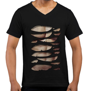 Kaos  Desain sobek realistis