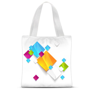 Tas Tote Fullprint Geometry Abstract art 