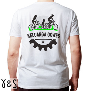 Kaos Kaos Sepeda Keluarga Gowes ( Design Belakang )